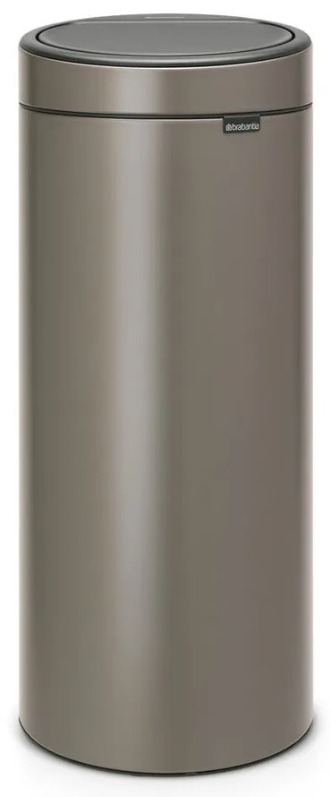 Bidone per rifiuti in acciaio grigio touch 30 l Touch Bin - Brabantia
