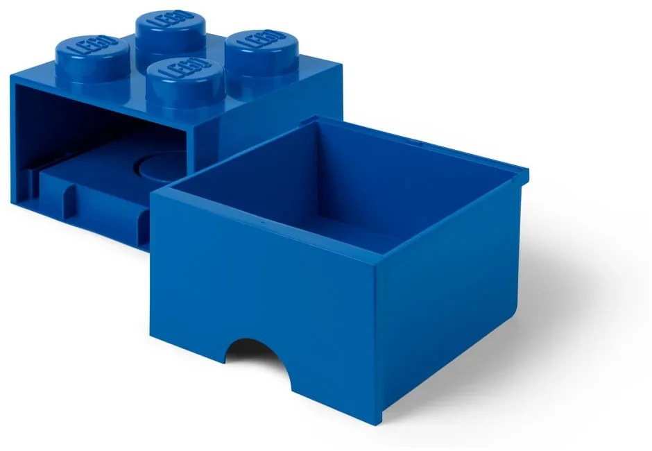 Scatola portaoggetti blu con cassetto - LEGO®