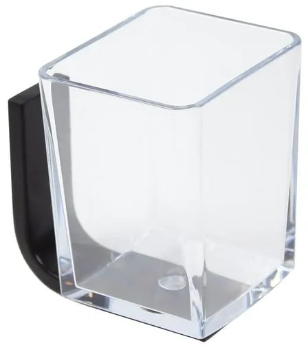 Porta spazzolini Materia in pvc nero