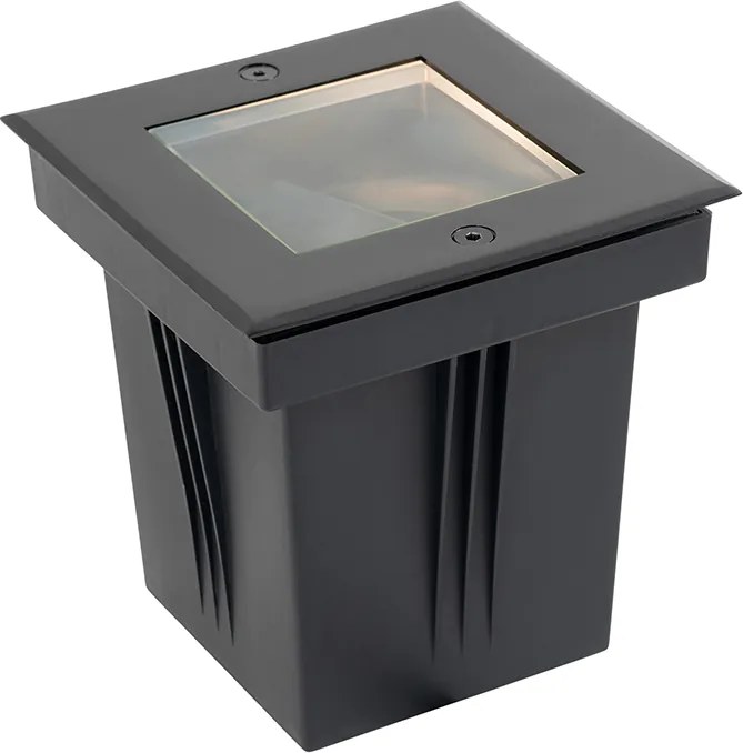 Set di 4 faretti da terra moderni neri regolabili IP65 - Oneon