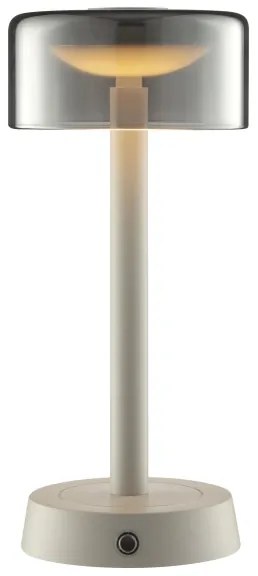 Brilliant - Lampada da tavolo LED a sfioramento dimmerabile ricaricabile RAZOR LED/2,5W/5V 2700K IP44 grigia