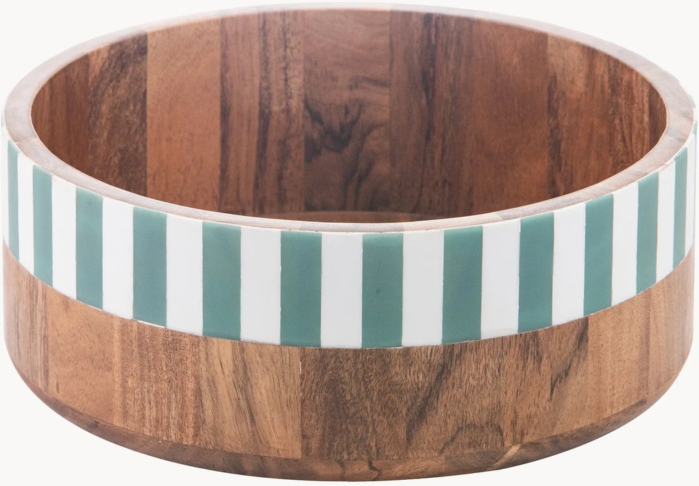 Insalatiera in legno di acacia Panama Stripe