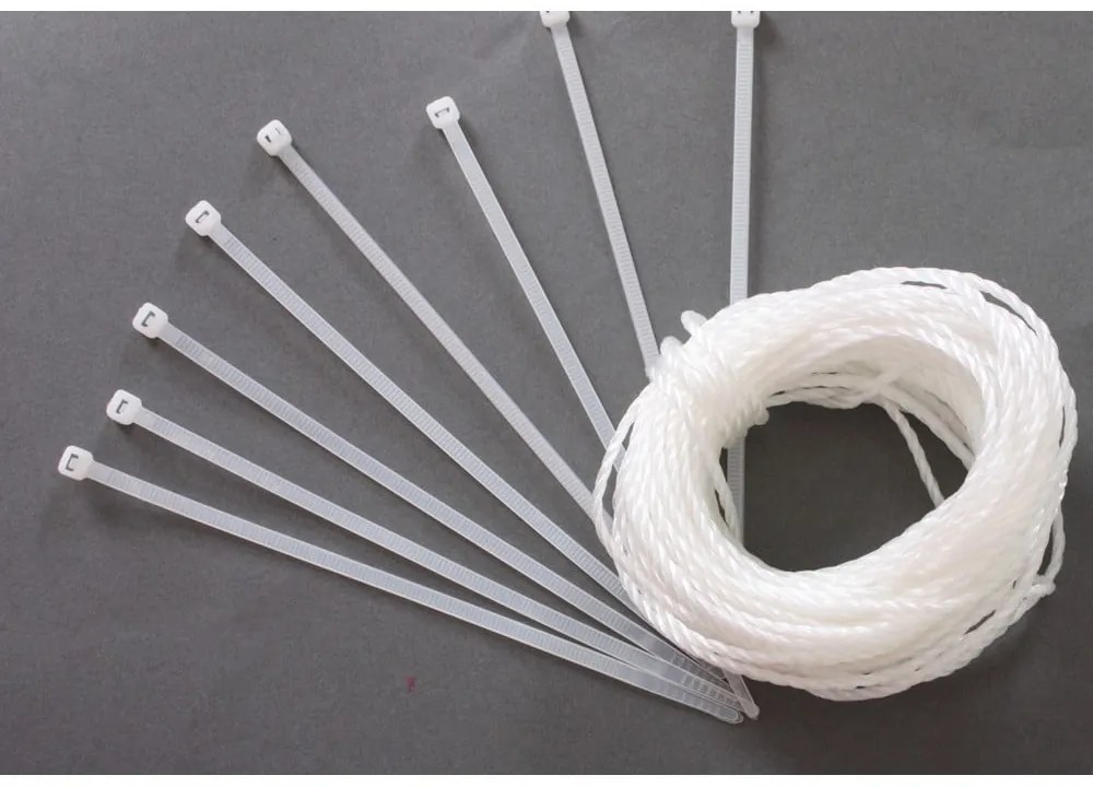 Schermo da balcone in plastica bianca 300x90 cm - Garden Pleasure