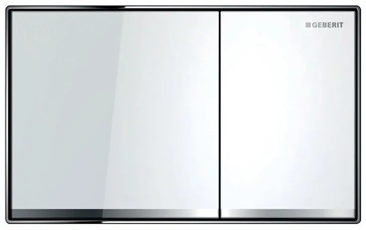 Placca di comando per wc sospeso GEBERIT SIGMA60 vetro bianco