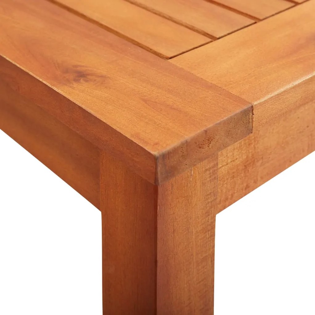 Tavolo da giardino 88x88x74 cm in legno massello di acacia