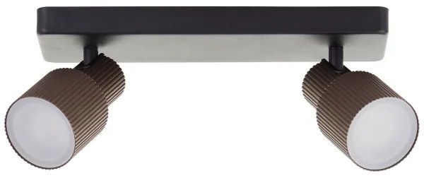 Brilliant - Faretto LED CADIZ 2xGU10/5W/230V bronzo