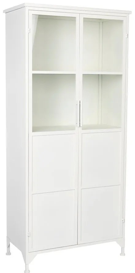 Vetrina metallica bianca 35x150 cm Miya - White Label