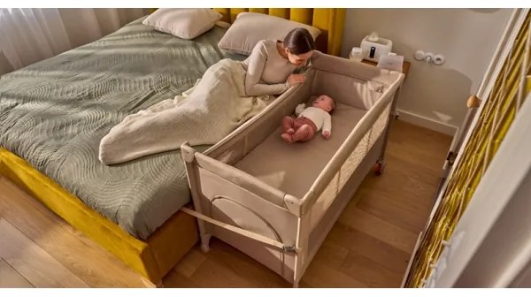 Lionelo - Lettino da viaggio 3 in 1 ELLEN Beige sabbia