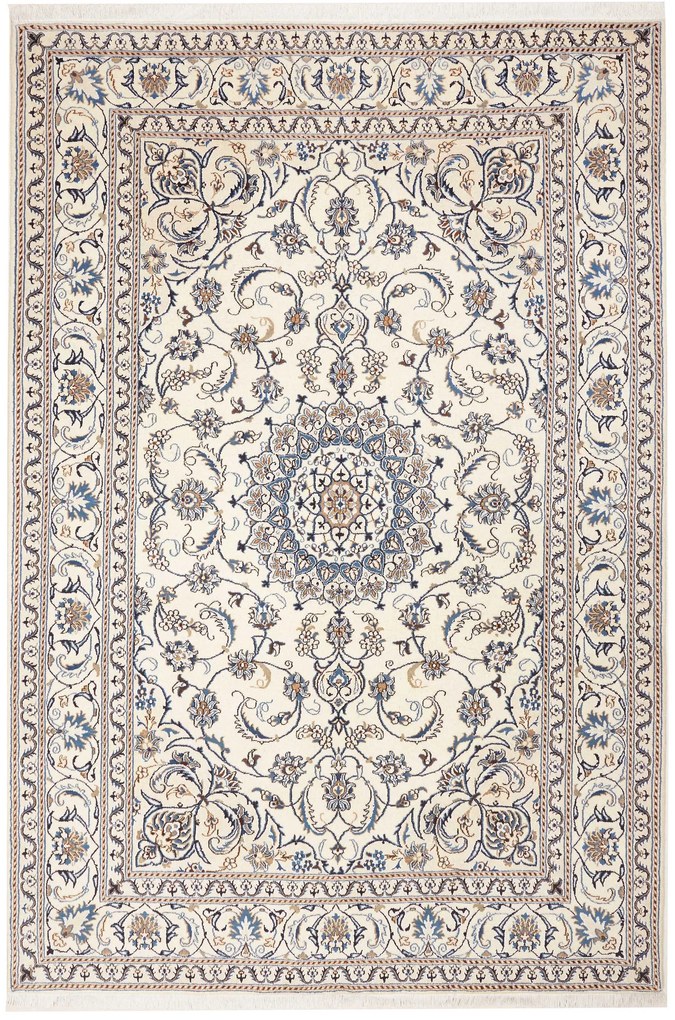 Nain Tappeto persiano 200x290 Beige (Iran) Annodato A Mano