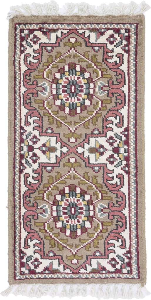 Agra Tappeto orientale 30x60 (Indian) Annodato A Mano