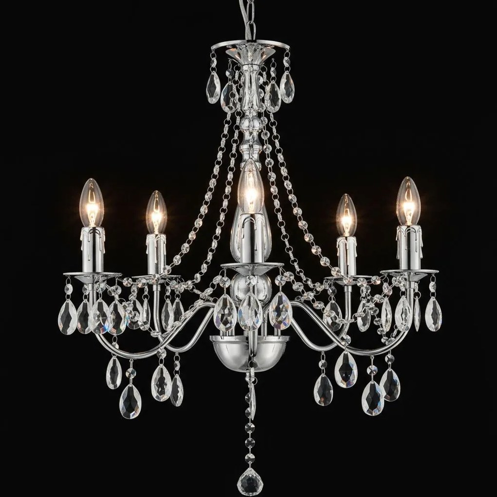 Lampada da soffitto EBT014-5CP CHROME