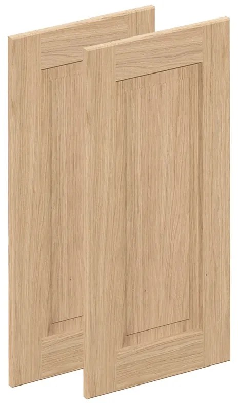Anta per pensile basso, angolare interno DELINIA ID Prague L 36.6 x  H 76.5 cm rovere chiaro semi opaco