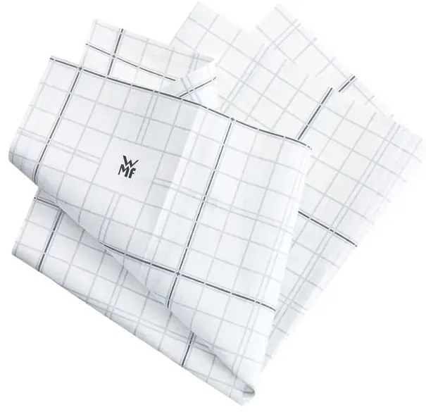 WMF - Panno in microfibra per la pulizia 50 x 40 cm, bianco