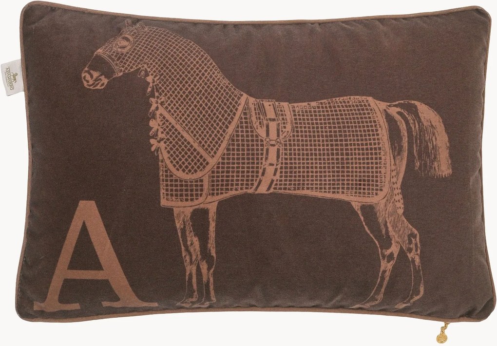 Cuscino in velluto Classic Horse