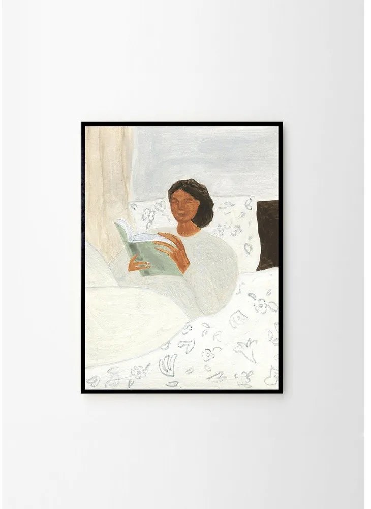 Poster 50x70 cm Morning Read – Isabelle Vandeplassche – The Poster Club