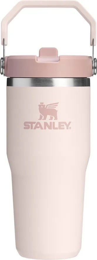 Borraccia termica rosa chiaro in acciaio inox 410 ml IceFlow™ Flip Straw 2.0 Tumbler Rose Quartz – Stanley