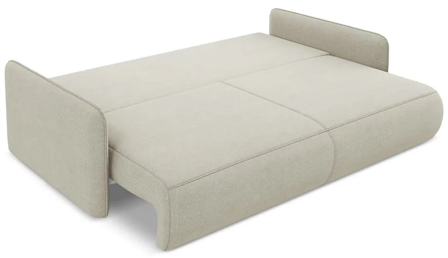 Divano color crema allungabile/con contenitore 216 cm Nanea – Makamii