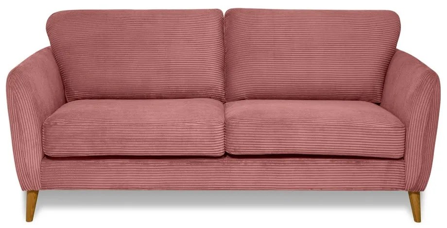 Divano in velluto a coste rosa 170 cm Paris - Scandic