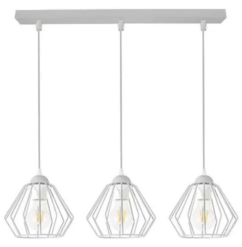 Lampadario a sospensione con filo CEED 3xE27/60W/230V grigio