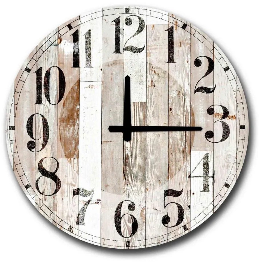 Orologio da parete 50 cm 1xAA marrone