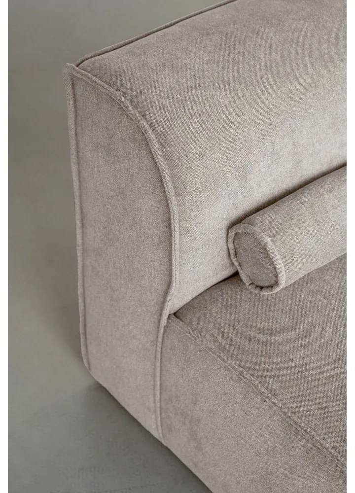 Divano componibile beige (con penisola a destra) Flex Felix – Miuform