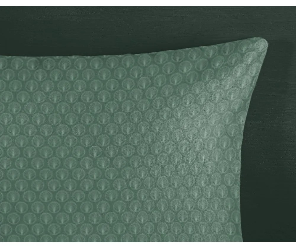 Biancheria da letto in flanella verde per letto singolo 140x200 cm - HIP