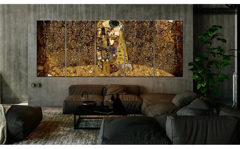 Quadro Passionate Kiss  Colore colorful, Dimensioni e Misure 225x90