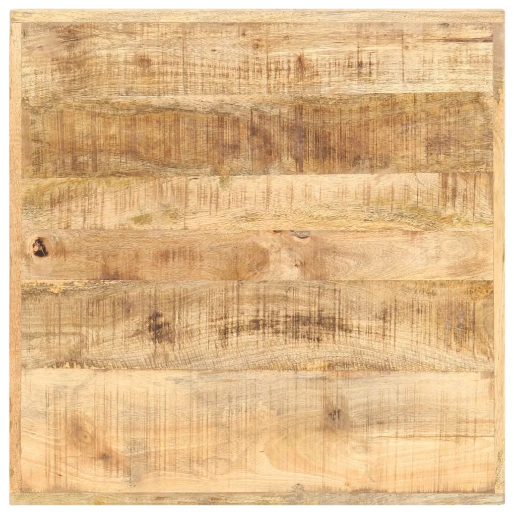 Tavolo da bar 60x60x107 cm in legno ruvido di mango