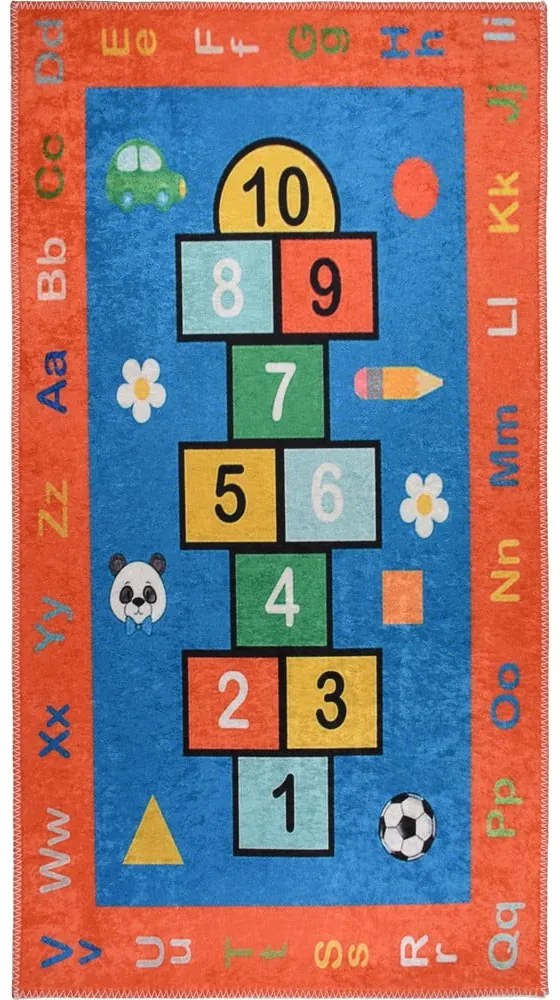 Tappeto da gioco per bambini arancione lavabile 160x230 cm Hopscotch Orange – Vitaus