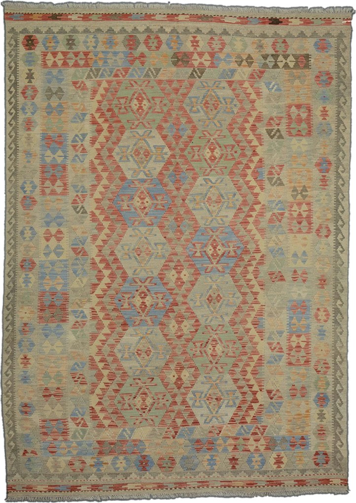 Kilim Tappeto orientale 250x170 Rosso (Afghanistan) Tessuto A Mano