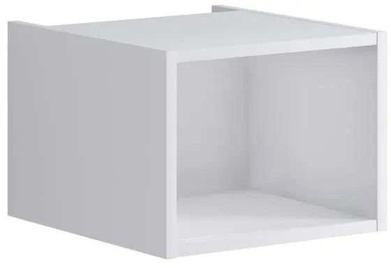 Pensile bagno Brera laccato lucido bianco P 45.3 x L 39.9 x H 30 cm