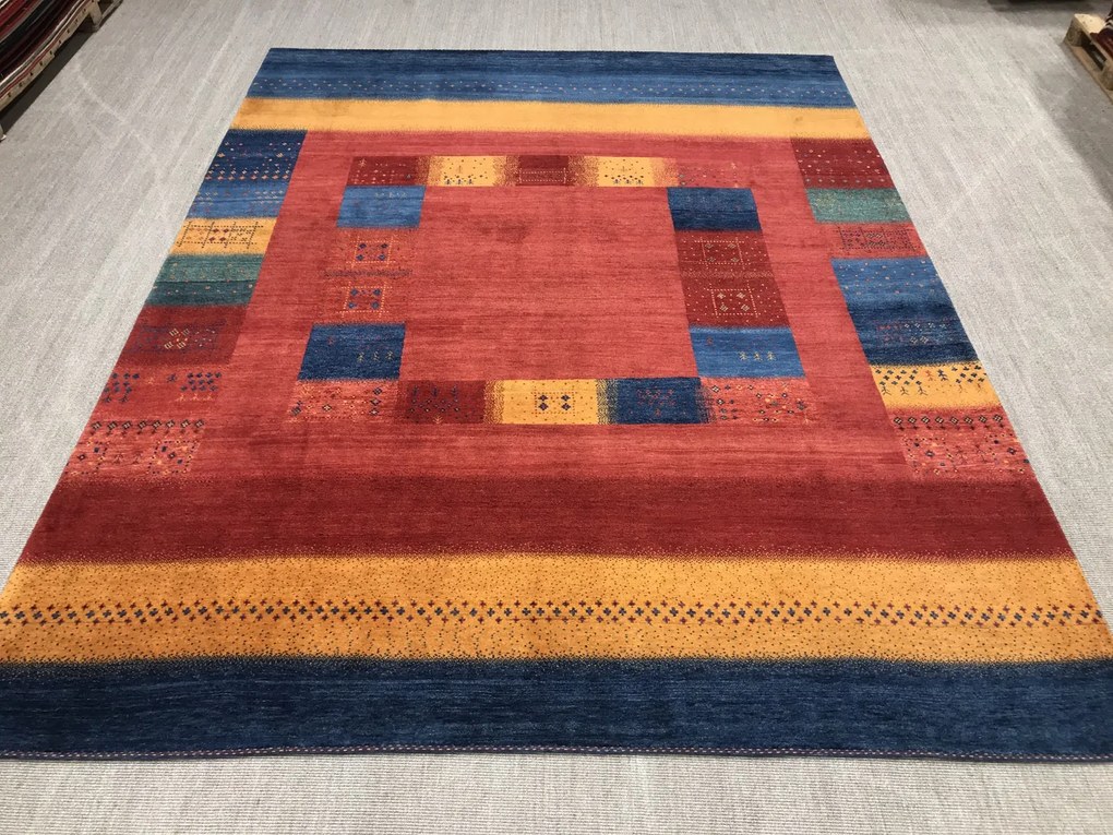 Gashguli Tappeto 300 x 390 Rosso (Iran) Annodato A Mano