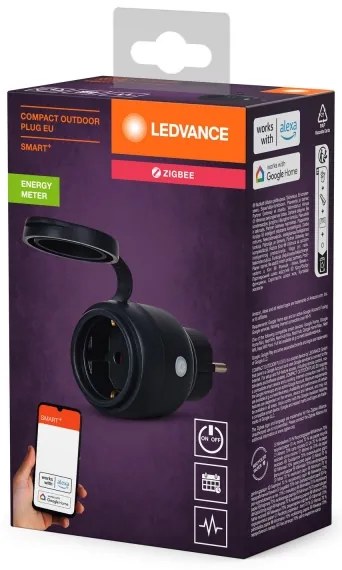 Ledvance - Presa intelligente da esterno SMART+ 3680W/230V/Tipo F/SCHUKO 16A IP44 nero