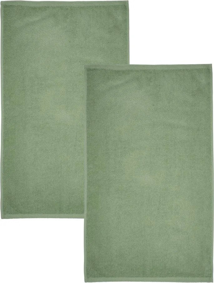 Set di asciugamani per viso e corpo con asciugatura rapida/tipo terry verdi in cotone 8 pz Quick Dry – Catherine Lansfield