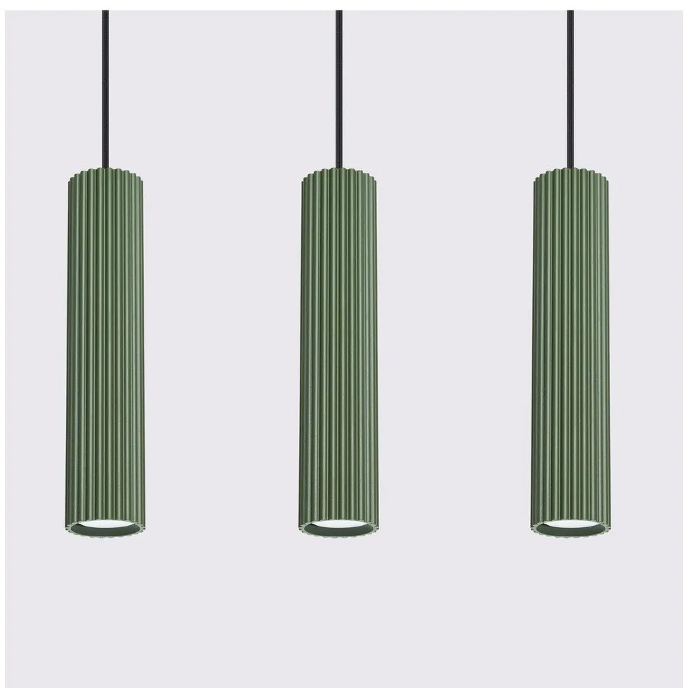 Lampadario verde Gleam – Sollux