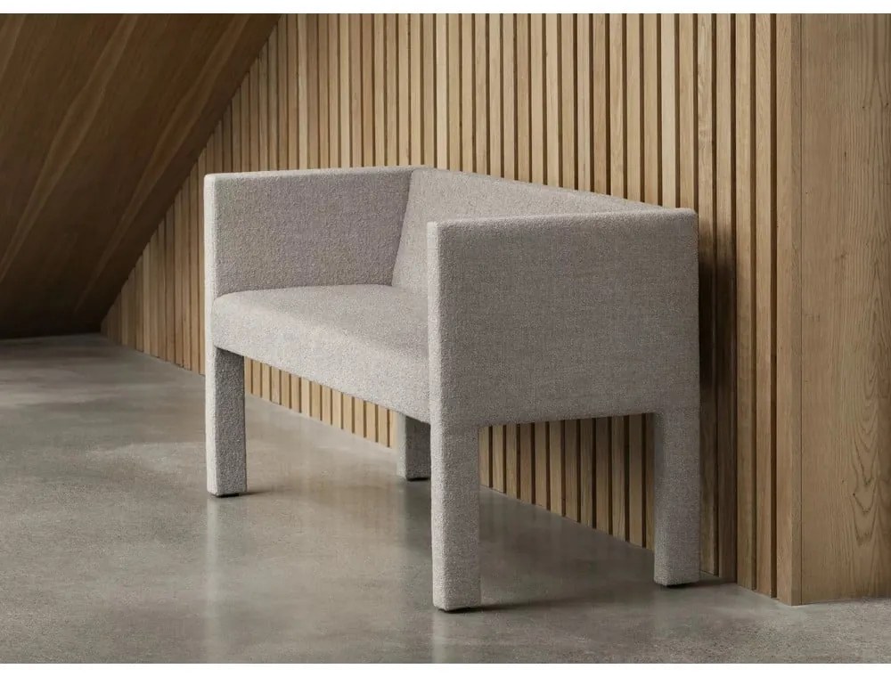 Panca beige in tessuto bouclé Sitta - Blomus