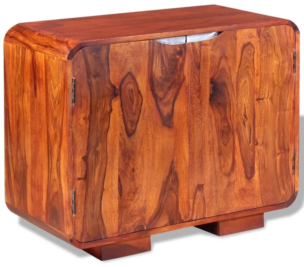 Credenza in legno massello di sheesham 75x35x60 cm