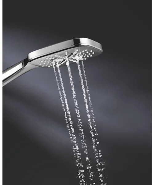 GROHE 26550000 - RAINSHOWER SMARTACTIVE 130 CUBE Doccia a mano, cromata lucida