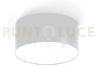 Gpl240c- plafoniera bianca a led in alluminio 3000k 960lm 12w d.12cm