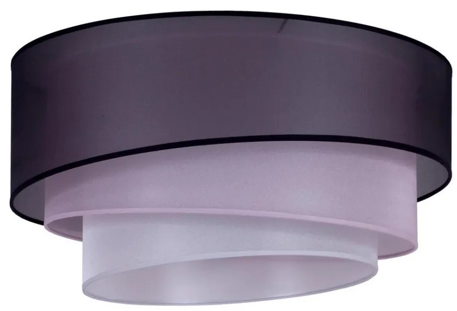 Duolla - Plafoniera TRIO 1xE27/15W/230V diametro 45 cm nero/rosa/argento