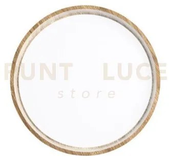 Plafoniera led madera legno 22w 3520lm cct 38x38x8,3cm i-madera-pl40