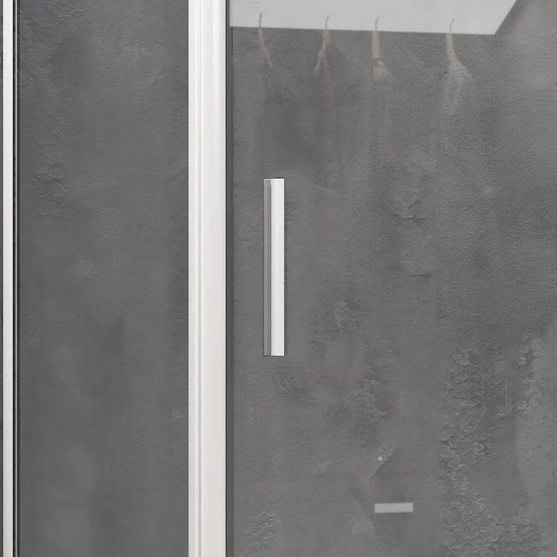 Box doccia angolare 70x100 bianco opaco scorrevole | KE-4000B - KAMALU