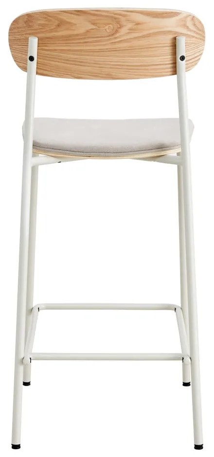 Set di 2 sgabelli da bar in colore beige-naturale (altezza seduta 66 cm) Adriana - Marckeric