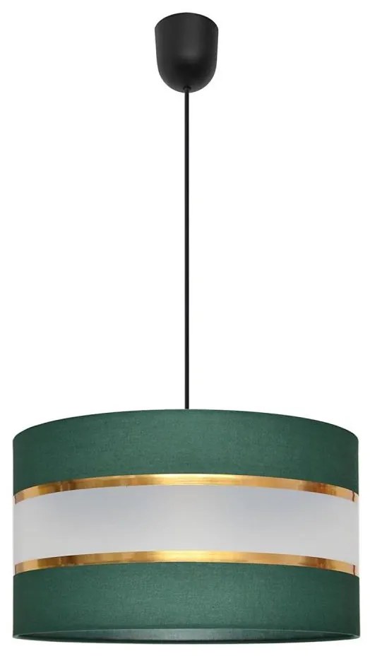 Lampadario a sospensione con filo HELEN 1xE27/15W/230V diametro 35 cm verde/oro