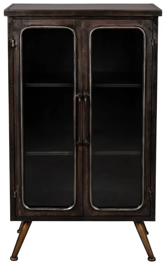 Vetrina nera in metallo 60x100x35 cm Denza – Dutchbone