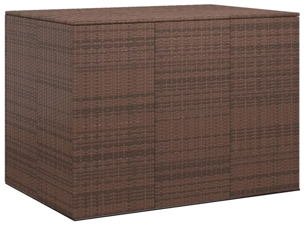 Contenitore Da Giardino İn Rattan Pe 145x100x103 Cm Marrone /