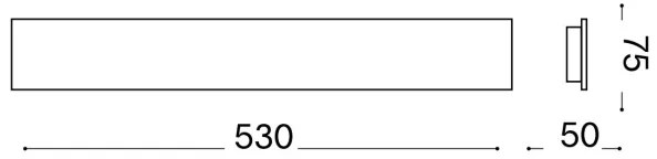 Ideal Lux - Applique a LED ZIG ZAG LED/23W/230V 53 cm CRI 90 ottone