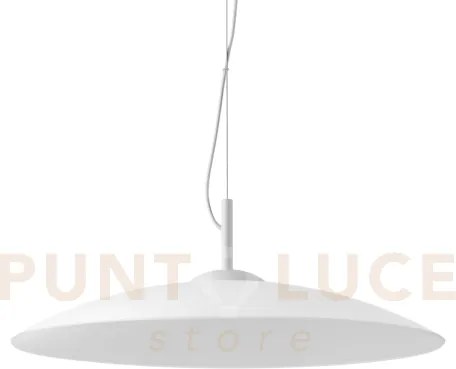 Eclipse lampadario sospeso 1 luce attacco gx53 d.60cm bianco in vetro