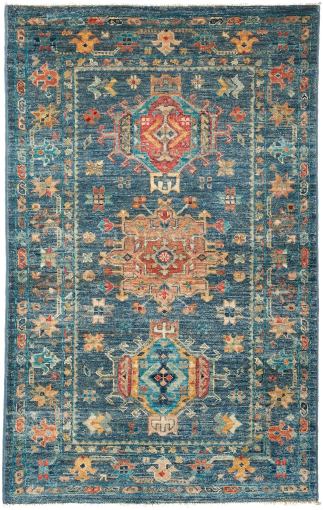 Samarkand Tappeto 120x80 Grigio (Pakistan) Annodato A Mano