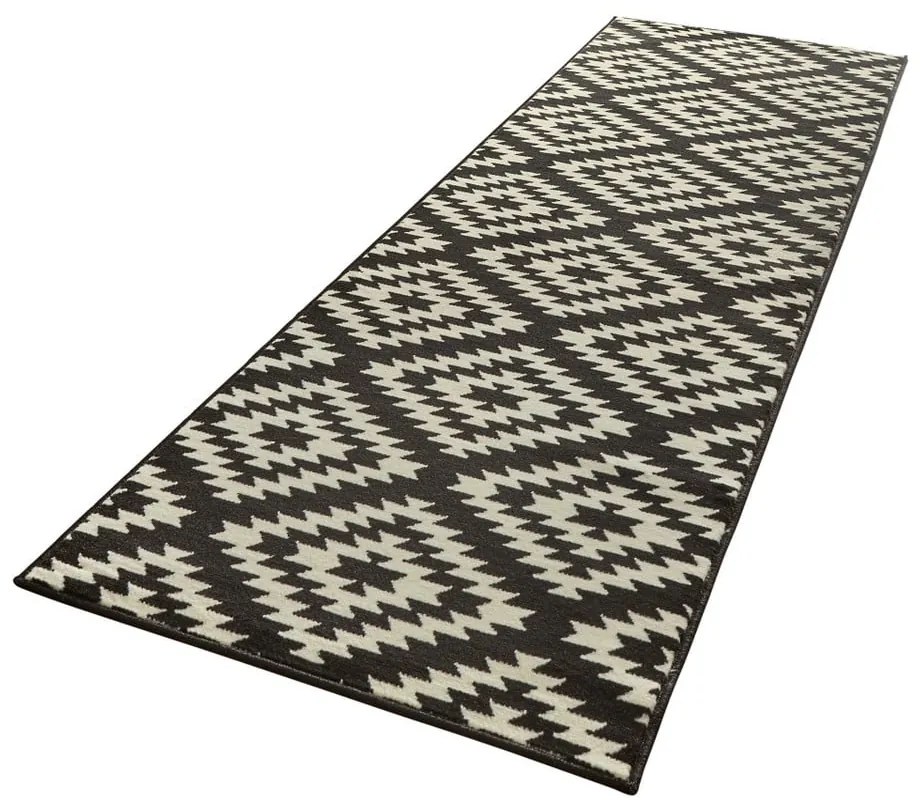 Runner in bianco e nero , 80 x 250 cm Basic Nordic - Hanse Home